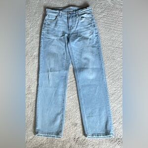 American Eagle Outfitters Super High-Rise Straight Jeans - Light Blue